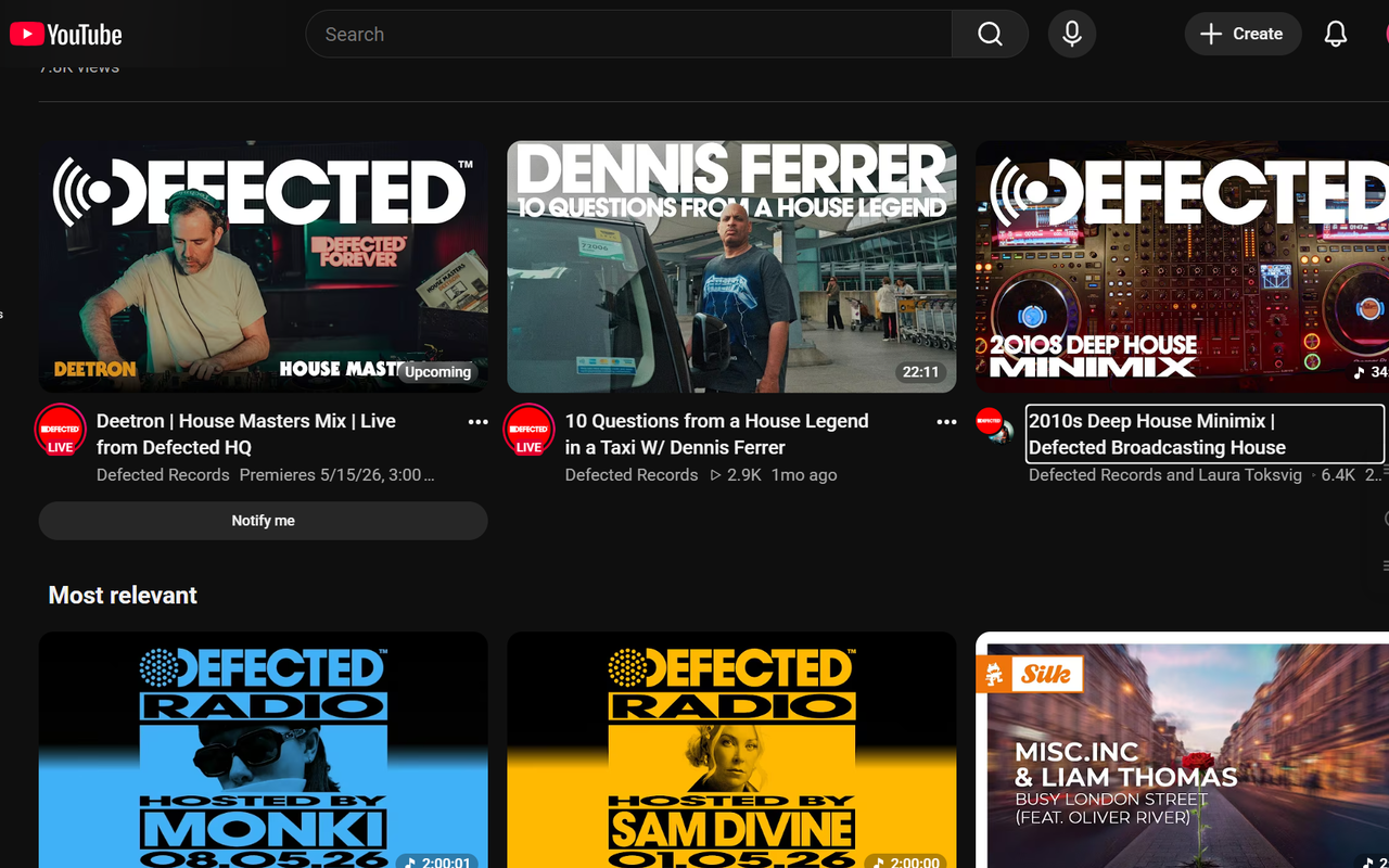 Screenshot of the toolbar sorting the Subscriptions page in alphabetical order